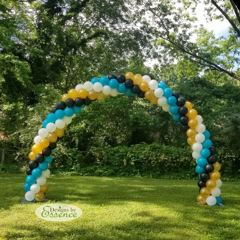 Outdoor Balloon Arch, Huntsville Alabama, Madison AL, Fayetteville TN, Grand Opening Balloons, 25 foot arch
